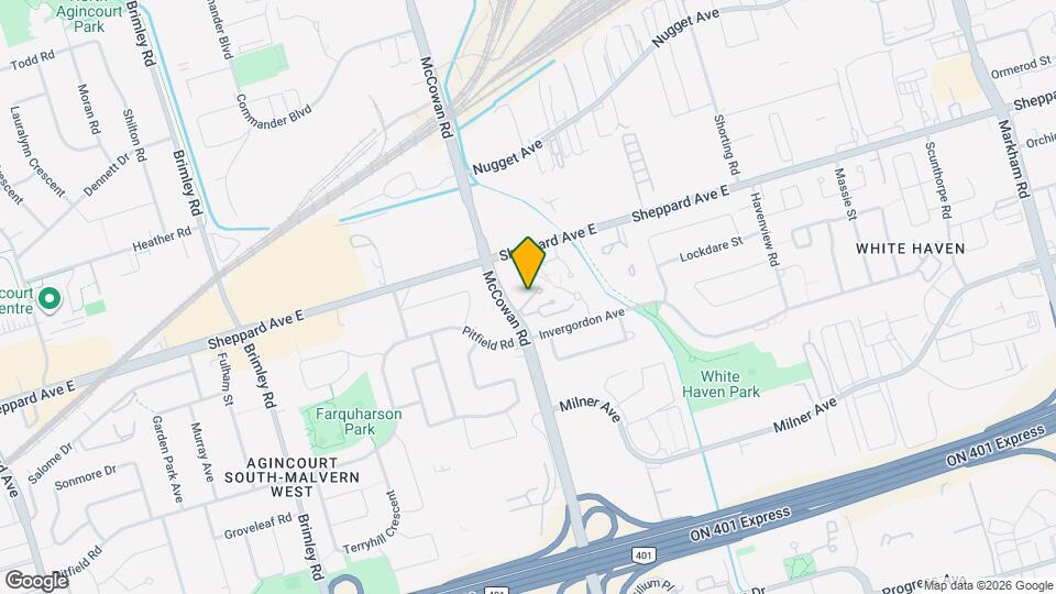 1705 McCowan Rd Map and Location Details