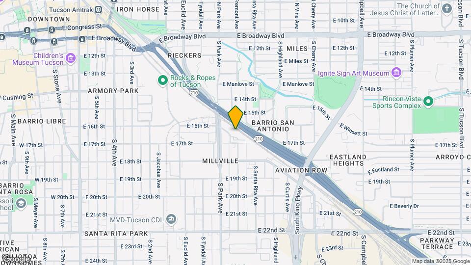1001 E 17th St, Unit 131 Map and Location Details