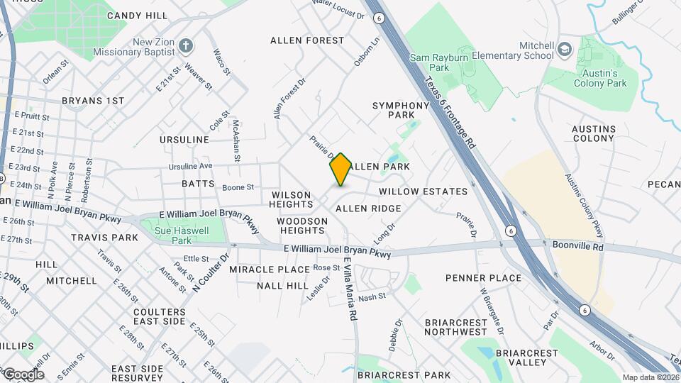 2525 Allen Ridge Dr Map and Location Details