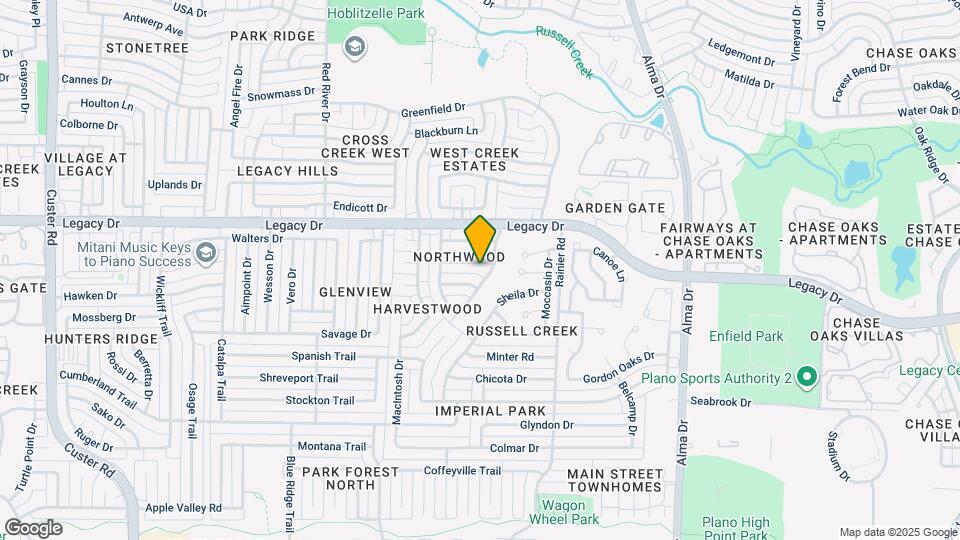 1404 Honey Locust Dr Map and Location Details