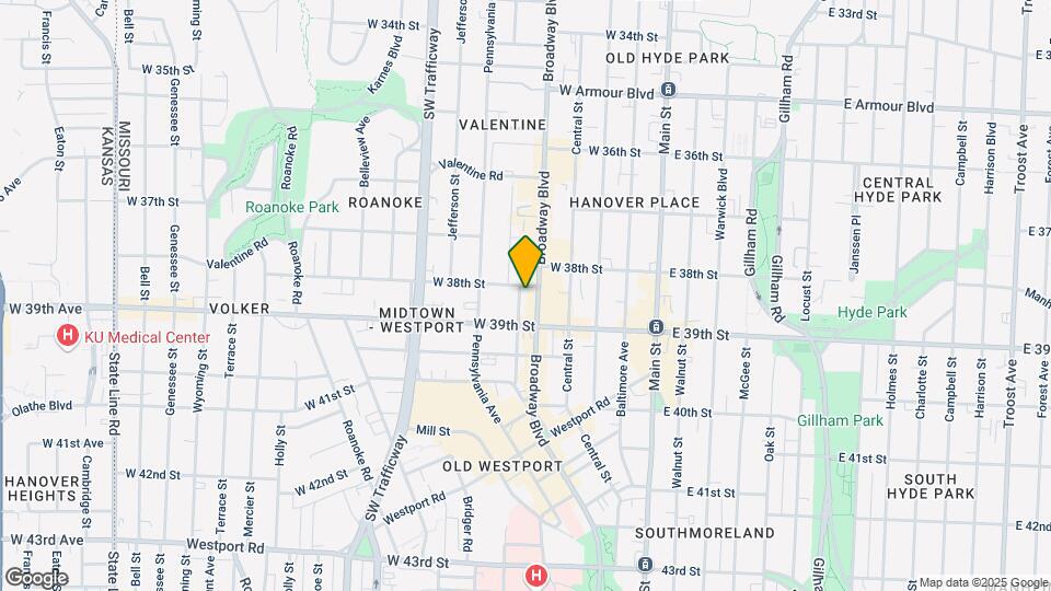 3807 Washington St Map and Location Details