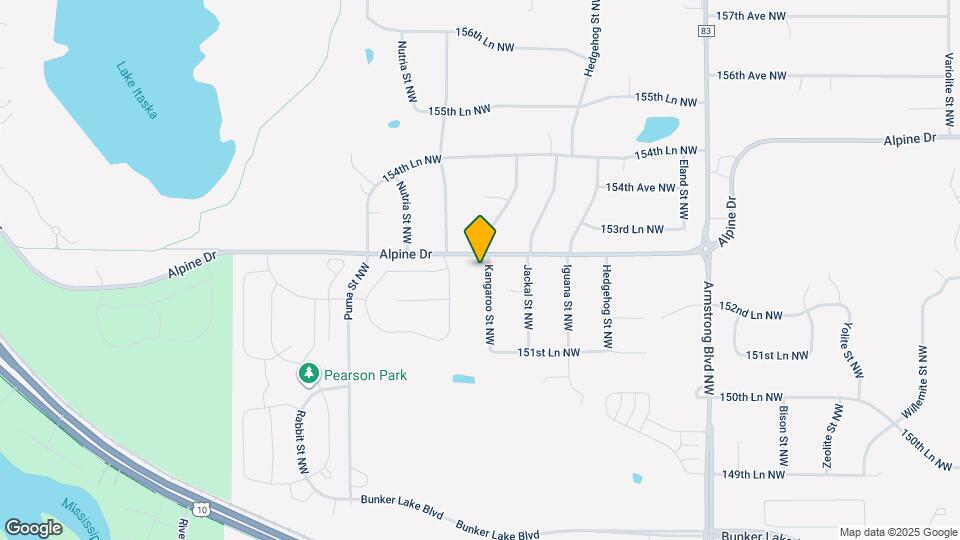 15240 Kangaroo St NW Mapa y Detalles de la Ubicación