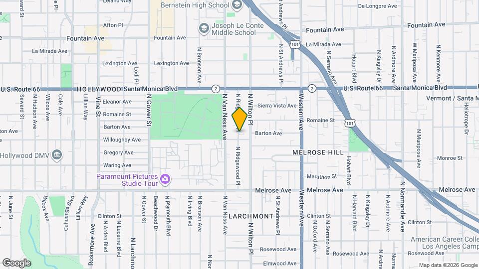 912 N Ridgewood Pl Map and Location Details