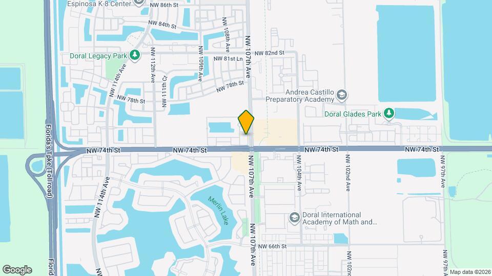 7414 NW 107th Pl Mapa y Detalles de la Ubicación