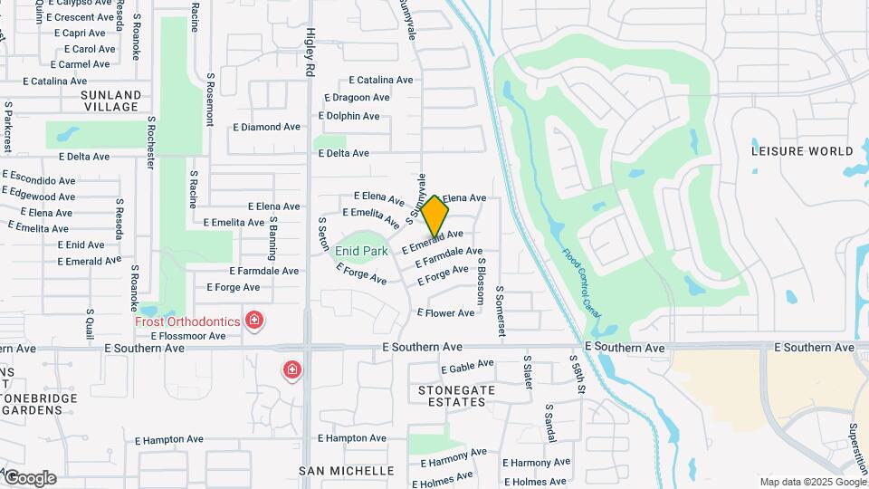 5453 E Emerald Ave Map and Location Details