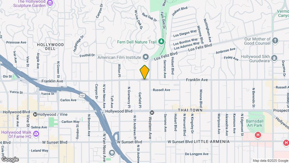 5520 Franklin Ave Map and Location Details