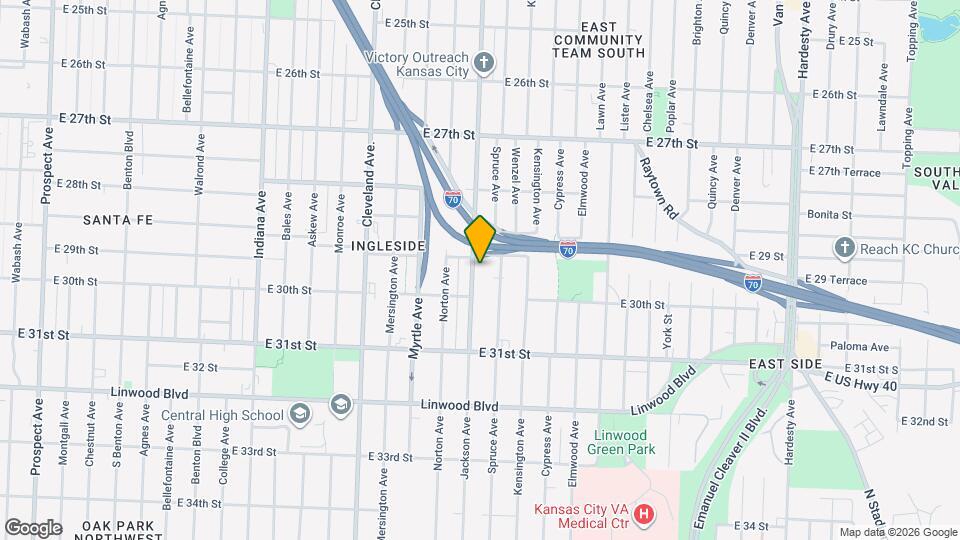 2923 Jackson Ave Map and Location Details