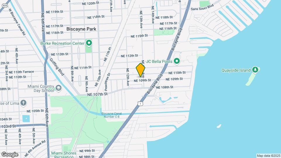 1293 NE 109th St Map and Location Details