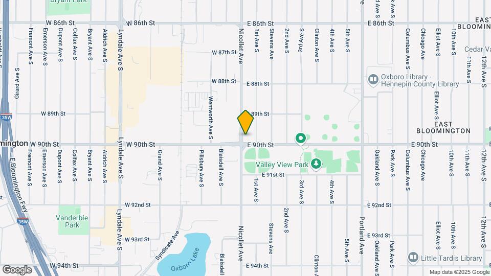 8935 Nicollet Map and Location Details