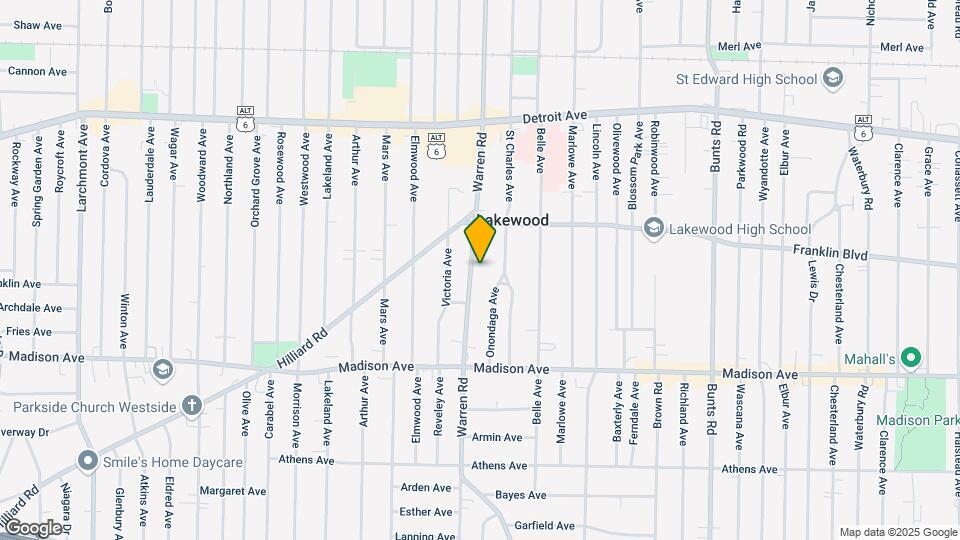 1571 Warren Rd Map and Location Details