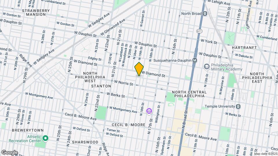 2032 N Gratz St Map and Location Details