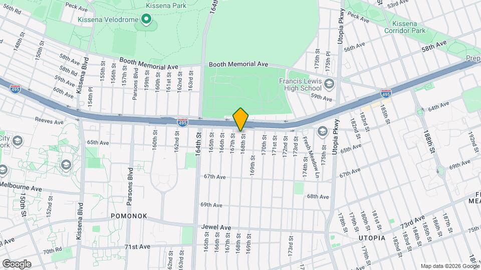 61-22 168th St Map and Location Details