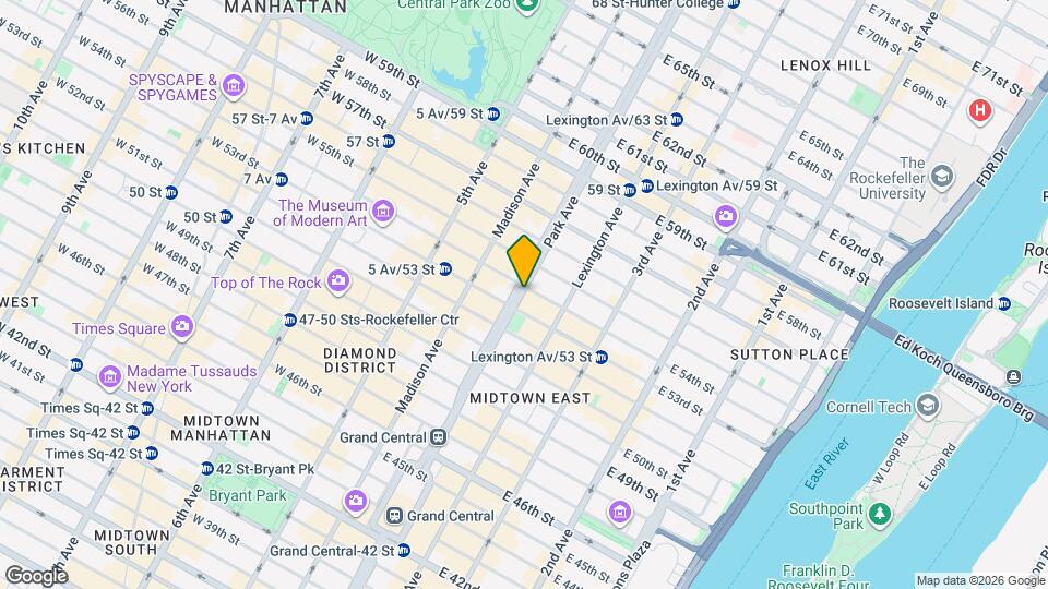 303 Park Ave, Unit 2905 Map and Location Details