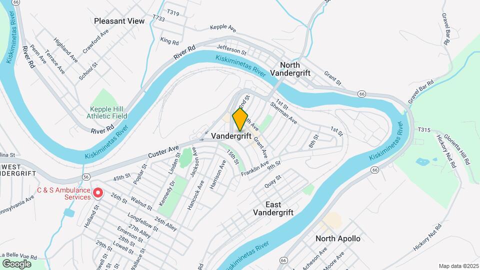 121 McKinley Ave Map and Location Details