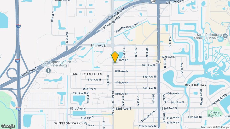 9001 Dr Martin Luther King Jr St N, Unit 1 Mapa y Detalles de la Ubicación