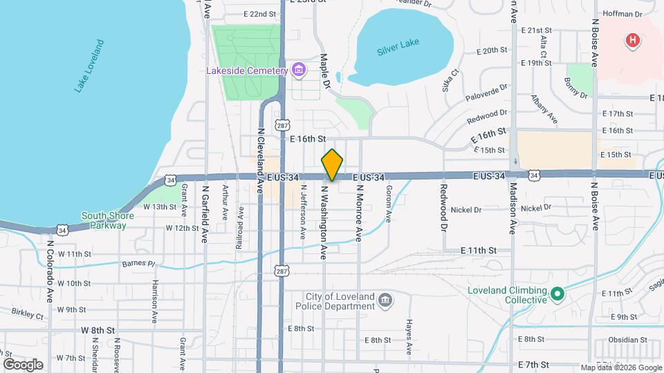 1342 N Washington Ave Map and Location Details