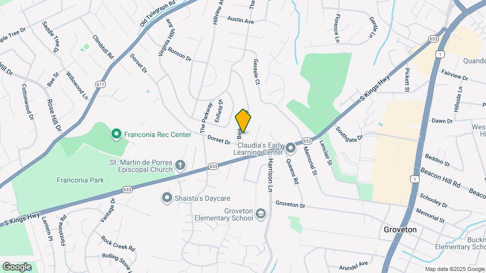 6607 Berkshire Dr Map and Location Details