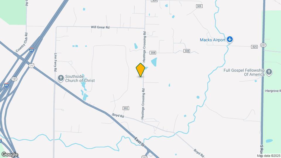 3209 Hastings Crossing Rd Map and Location Details