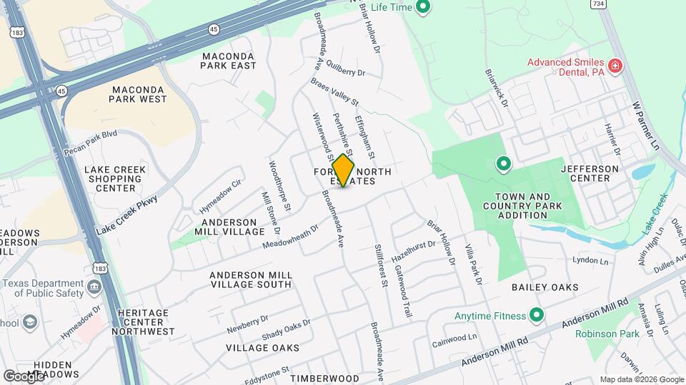 9427 Braeburn Glen St Map and Location Details