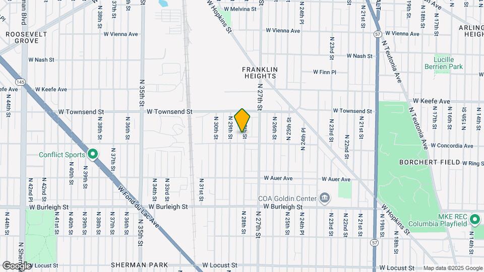 3317 N 28th St Map and Location Details