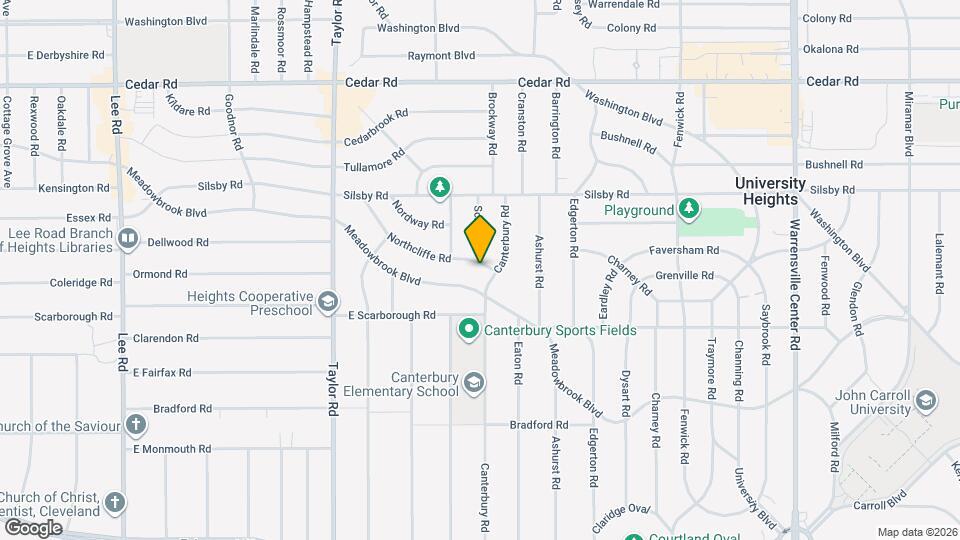 3630 Northcliffe Rd Map and Location Details