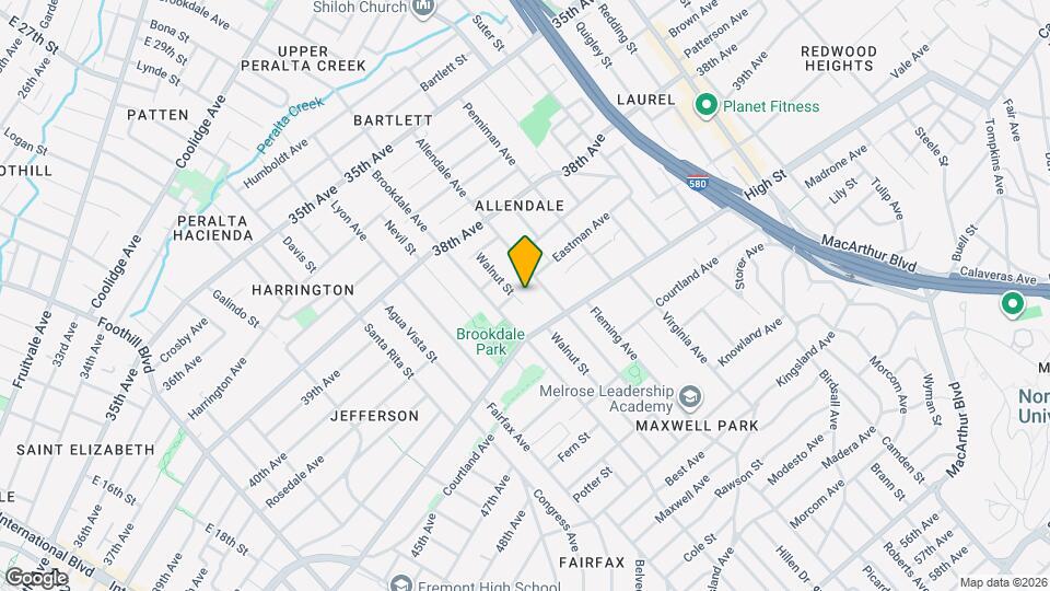 4106 Walnut St Map and Location Details