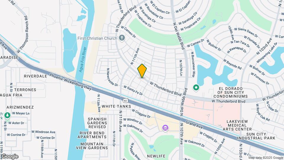 10915 W Thunderbird Blvd Map and Location Details