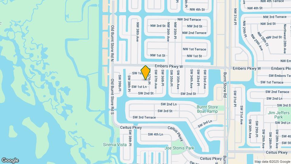 3720 SW 1st Terrace Mapa y Detalles de la Ubicación