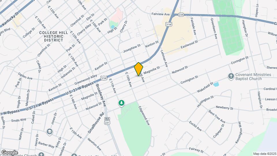 916 Magnolia St Map and Location Details