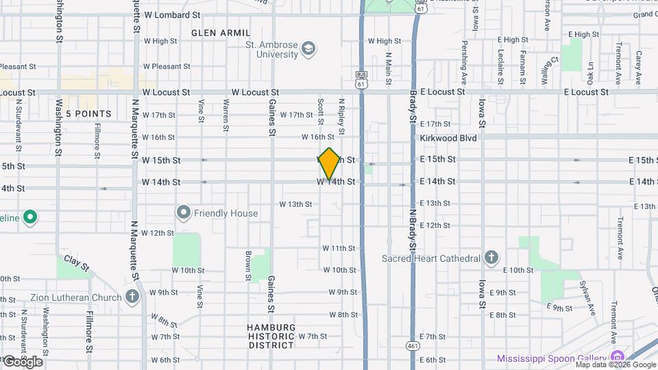 417 W 14th St, Unit 3 Map and Location Details