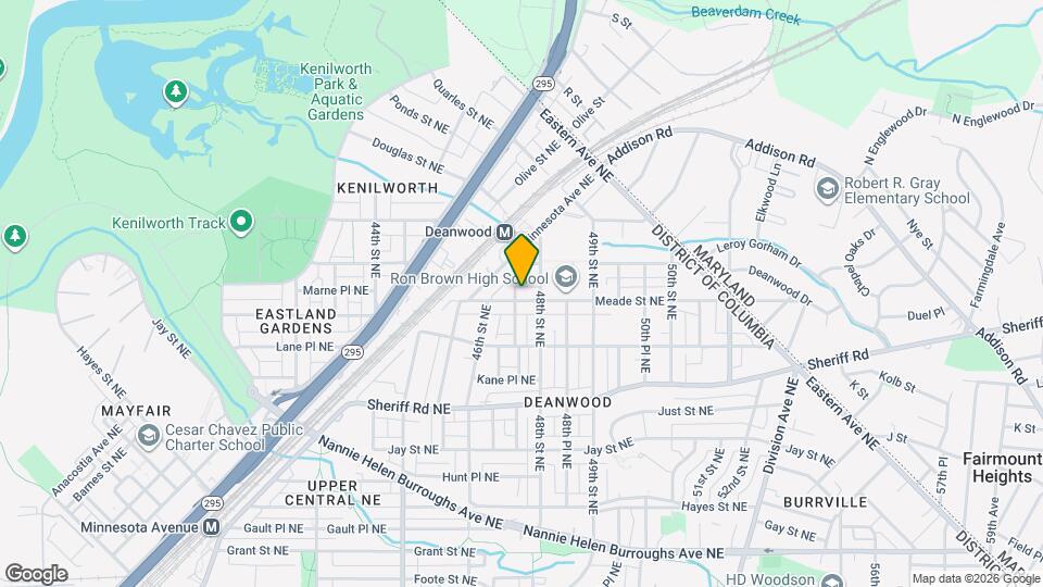 4702 Meade St NE Map and Location Details