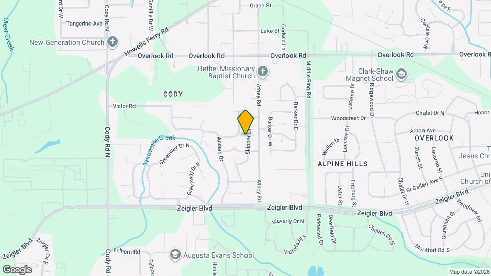 1209 Skipper Dr Map and Location Details