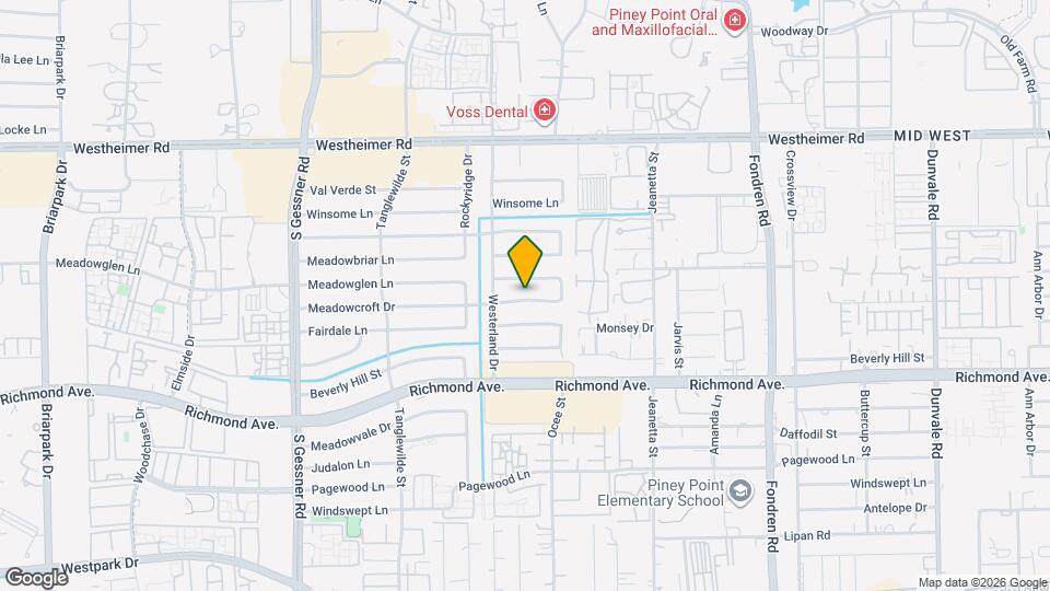 9402 Meadowcroft Dr Map and Location Details