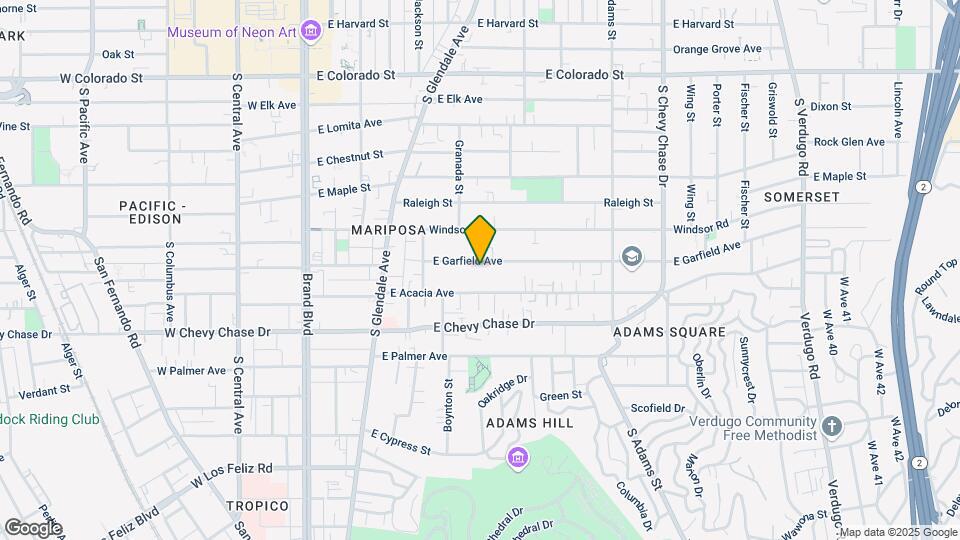 614 E Garfield Ave Map and Location Details