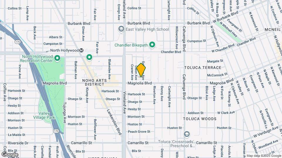5217 Satsuma Ave Map and Location Details