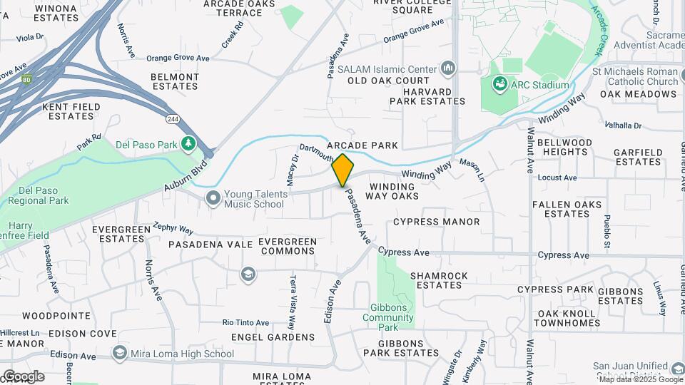 4695 Pasadena Ave Map and Location Details