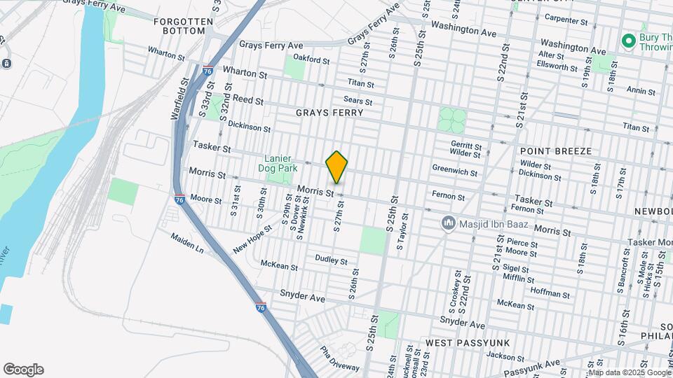 1647 S Etting St Map and Location Details