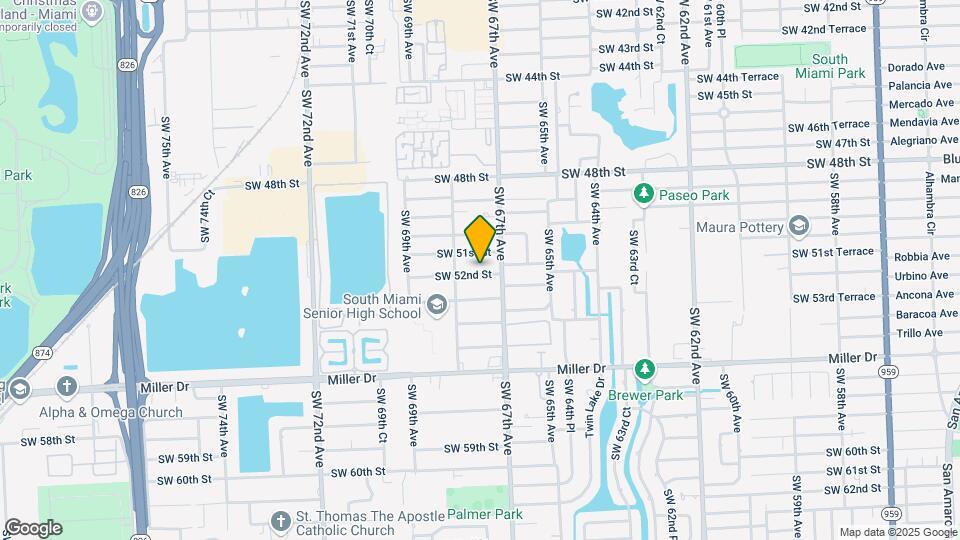 6735 SW 52nd St Map and Location Details