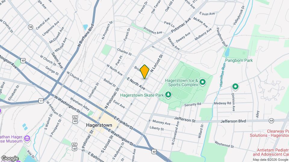 427 N Locust St, Unit Locust Street #3 Mapa y Detalles de la Ubicación