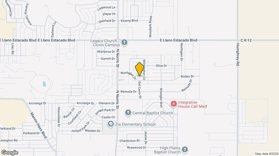 2140 Northglen Dr Map and Location Details