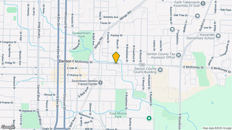 806 E McKinney St Map and Location Details
