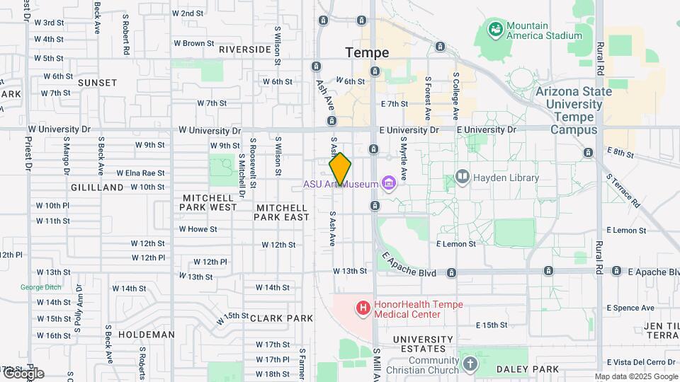 115 W 10th St, Unit 10th and Ash condo 115 Map and Location Details