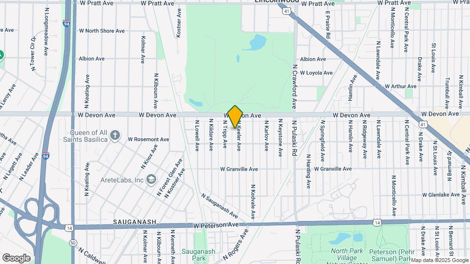 6324 N Keeler Ave Map and Location Details