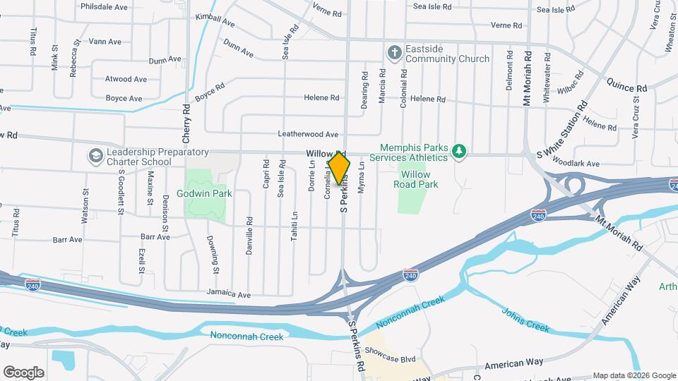 1749 S Perkins Rd Map and Location Details