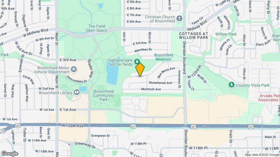 1106 Highland Park Dr Map and Location Details