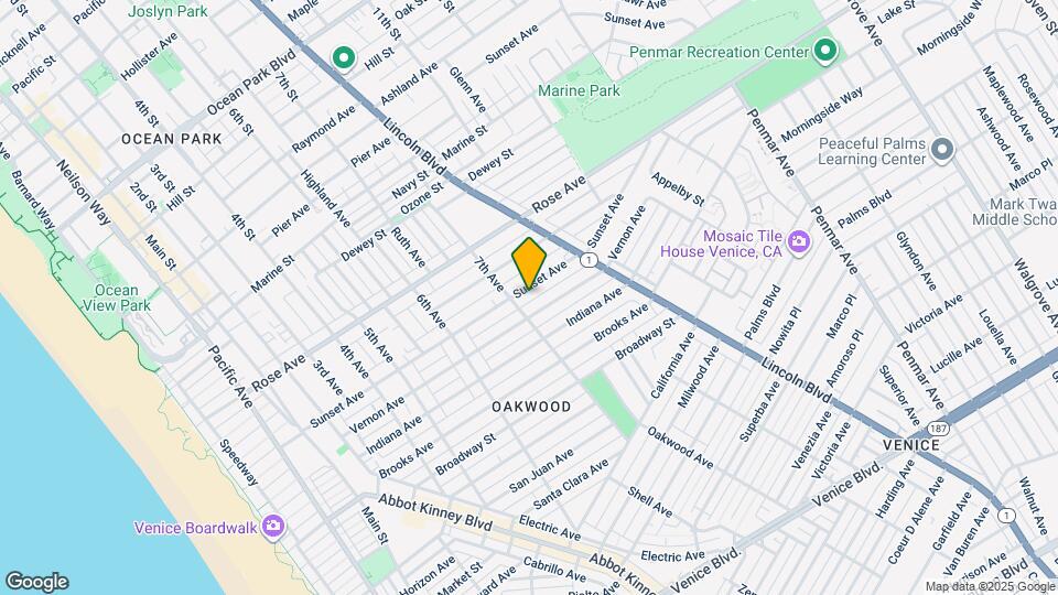 716 Sunset Ave Mapa y Detalles de la Ubicación