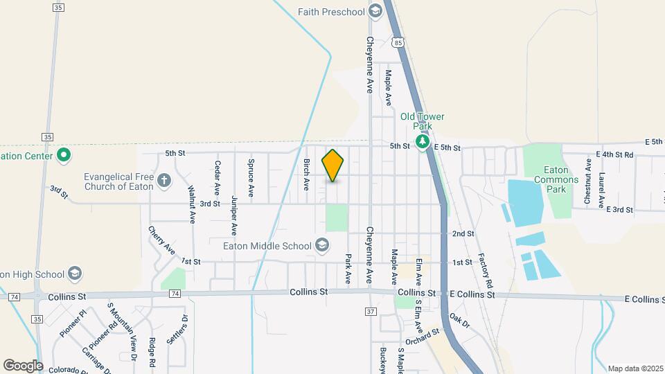 319 S Cottonwood Ave Map and Location Details