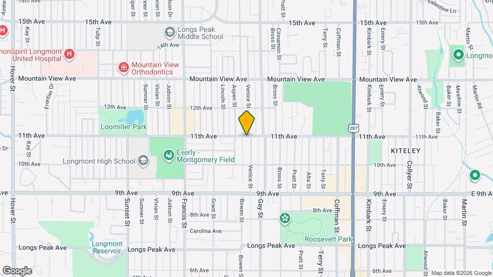 1047 Venice St, Unit ADU Map and Location Details