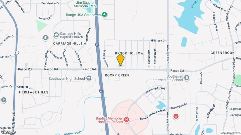 8016 Pinebrook Dr Map and Location Details