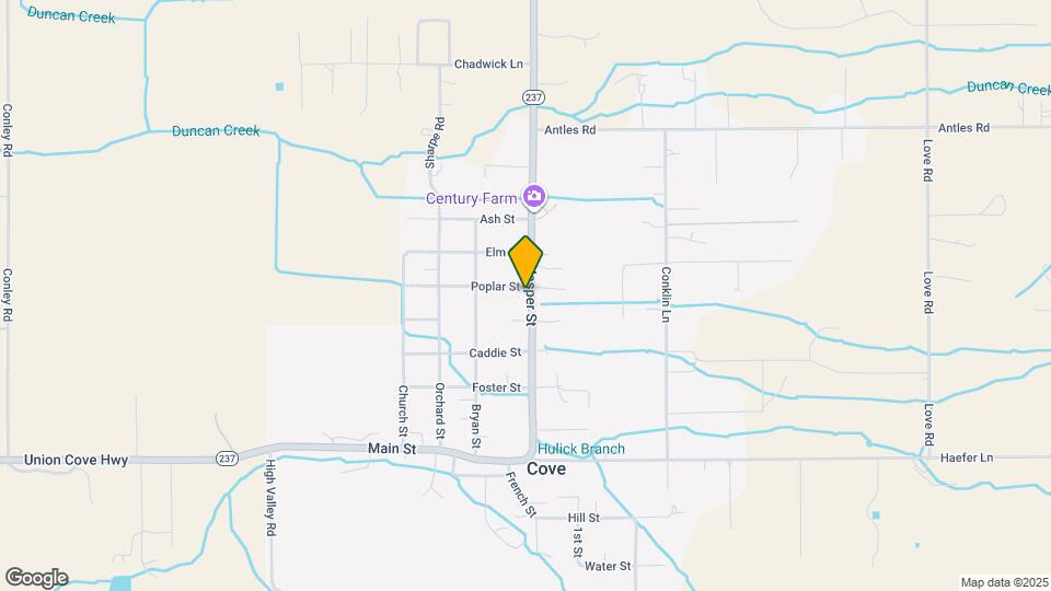 807 Poplar St Map and Location Details